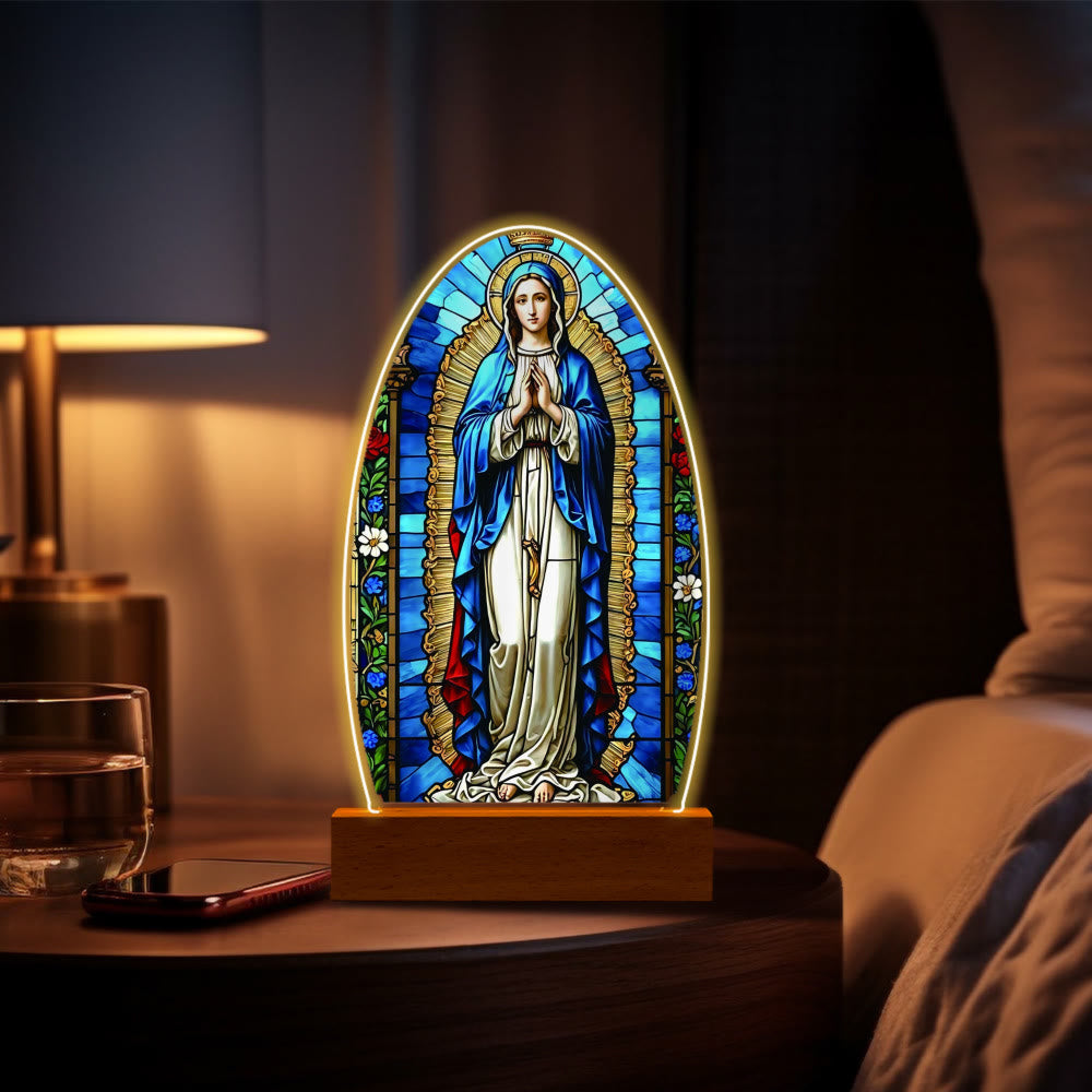 Christianartworkshop Tröstendes Jesus- und Jungfrau-Maria-Gebetsmomente-Nachtlicht - J - image 14