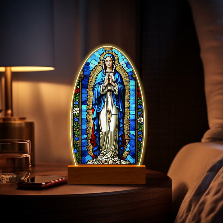 Christianartworkshop Tröstendes Jesus- und Jungfrau-Maria-Gebetsmomente-Nachtlicht - J - image 14