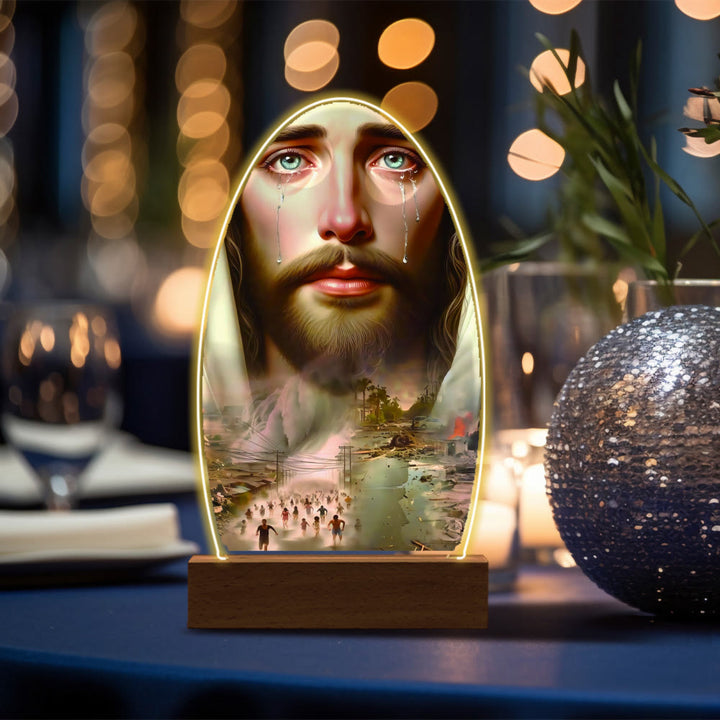 Christianartworkshop Tröstendes Jesus- und Jungfrau-Maria-Gebetsmomente-Nachtlicht - K - image 14