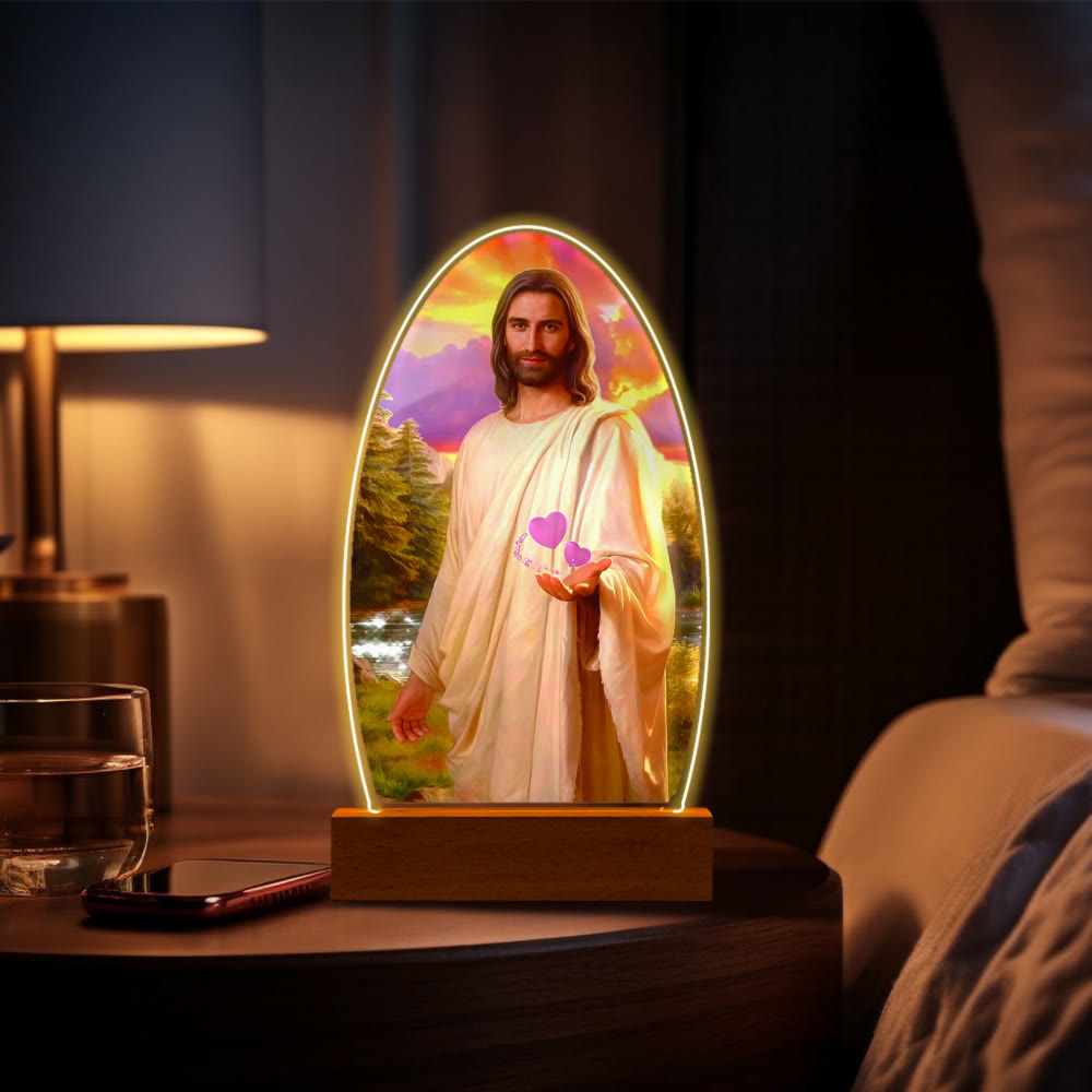 Christianartworkshop Tröstendes Jesus- und Jungfrau-Maria-Gebetsmomente-Nachtlicht - M - image 17