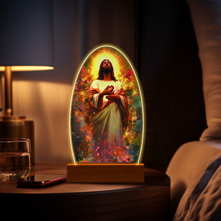 Christianartworkshop Tröstendes Jesus- und Jungfrau-Maria-Gebetsmomente-Nachtlicht - N - image 17