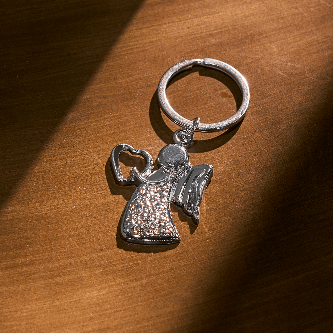 Christianartworkshop Schutzengel, der die Liebe umarmt, Regenbogen-Leuchten, Schlüsselanhänger des Glaubens - image 8