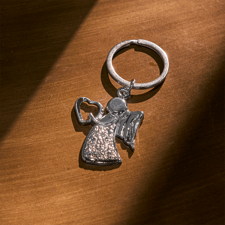 Christianartworkshop Schutzengel, der die Liebe umarmt, Regenbogen-Leuchten, Schlüsselanhänger des Glaubens - image 8