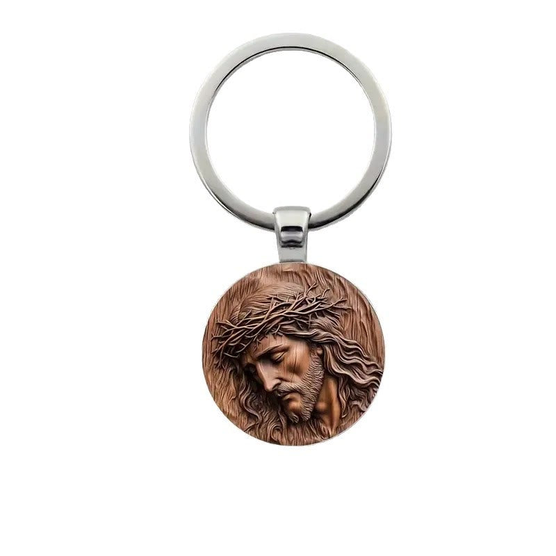 Christianartworkshop Jesus Dornenkrone Schlüsselanhänger: Ein heiliges Zeichen des Schutzes - image 4