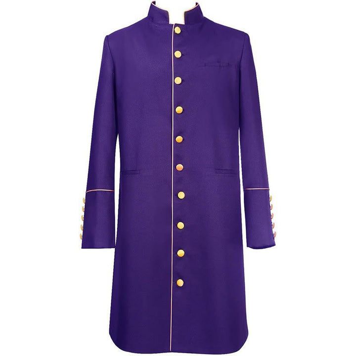 Traditionelle Priesterrobe mit Stehkragen von Christianartworkshop , mit goldenen Knöpfen und in verschiedenen Farben erhältlich - Lila - 3XL - image 11