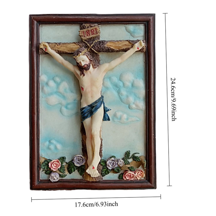 Christianartworkshop Klassische Jesus-Statue aus Kunstharzkruzifix: Seltenes Symbol für anhaltendes spirituelles Opfer - image 4