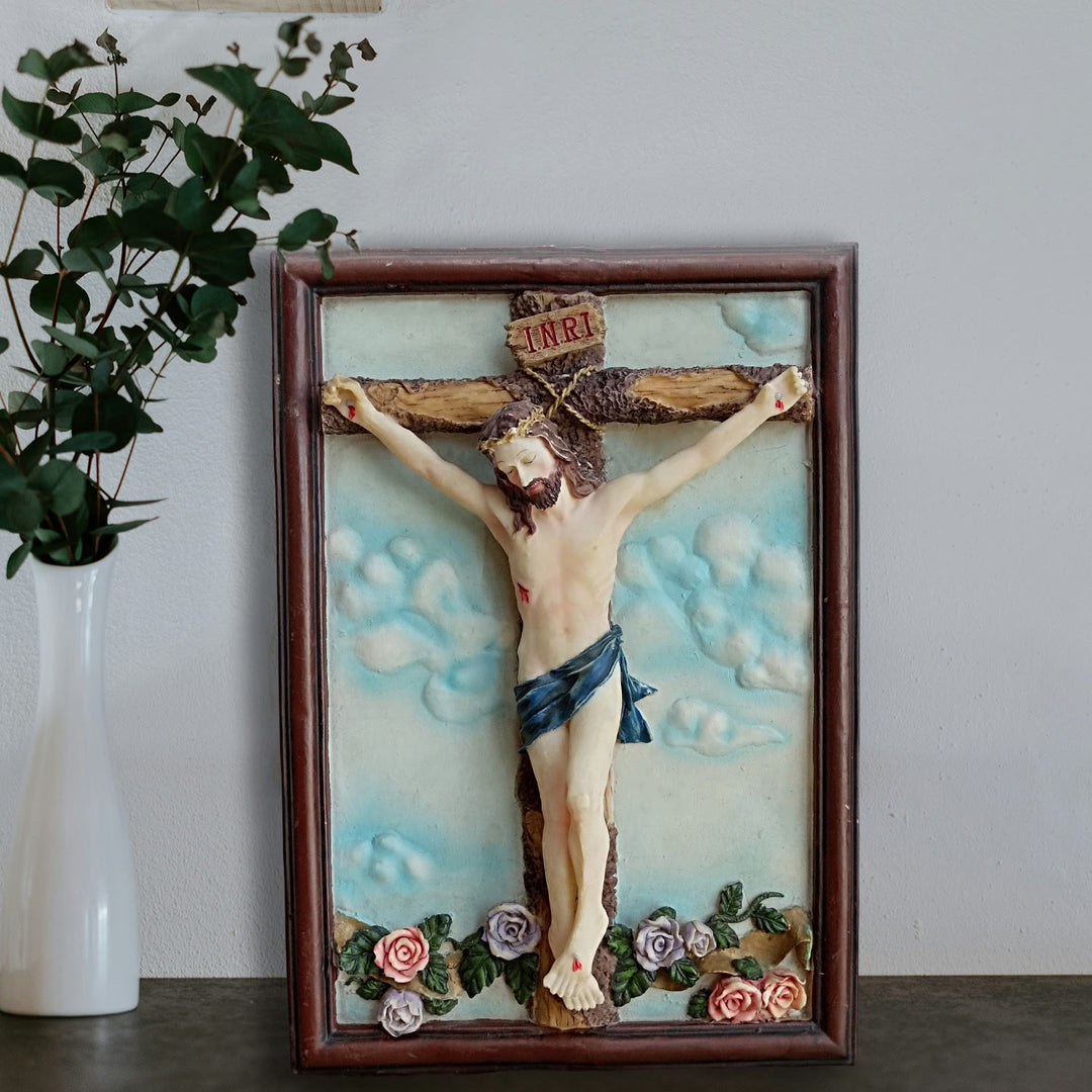 Christianartworkshop Klassische Jesus-Statue aus Kunstharzkruzifix: Seltenes Symbol für anhaltendes spirituelles Opfer - Harz - image 0