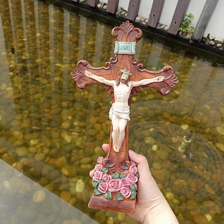 Christianartworkshop Classic INRI – Kruzifix-Ornament mit Inschrift: Ein anmutiger Ausdruck des frommen Glaubens - image 5