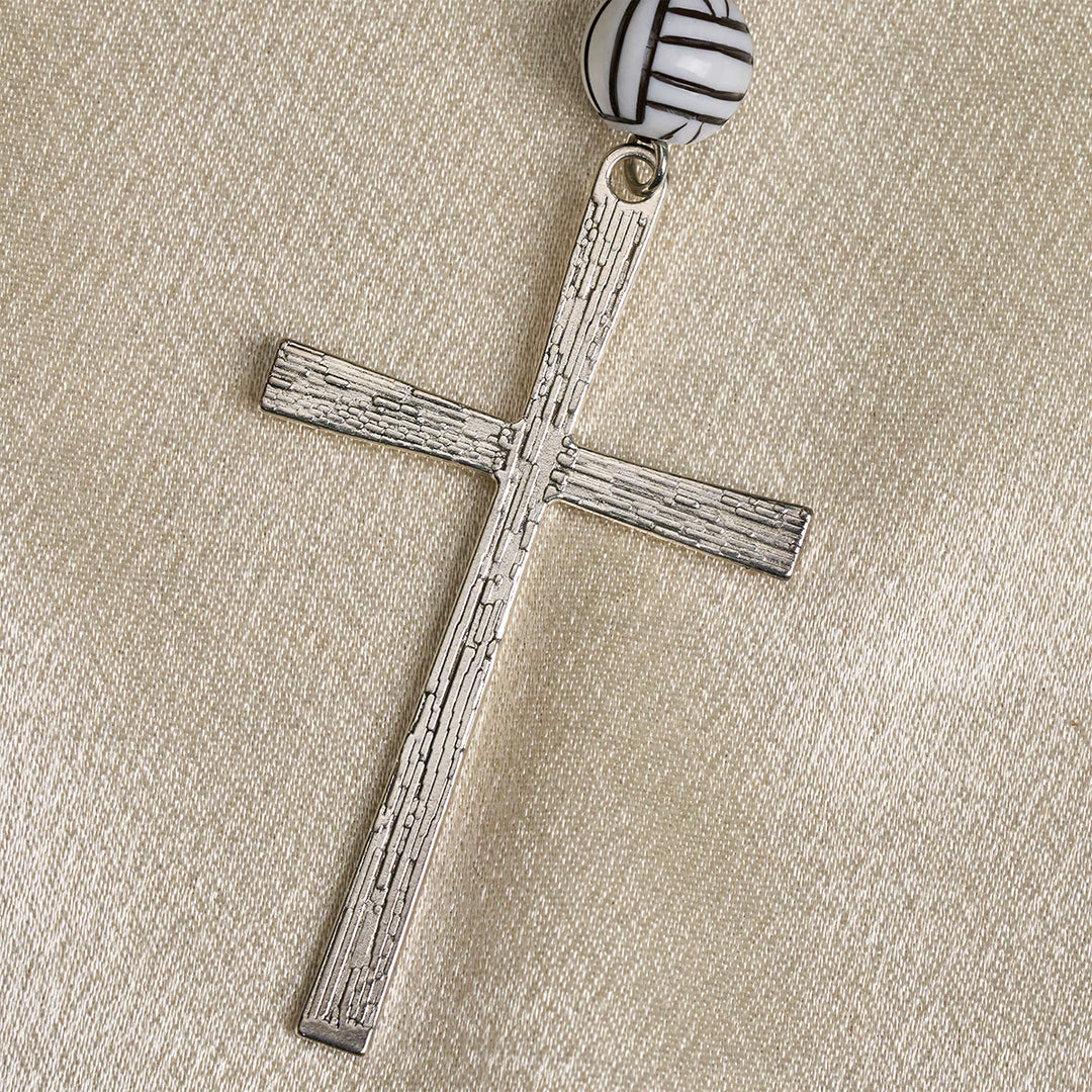 Christianartworkshop Victory in Christ Volleyball-Gebetskranz mit Gitarrenanhänger: Eine Melodie des Gebets - image 8