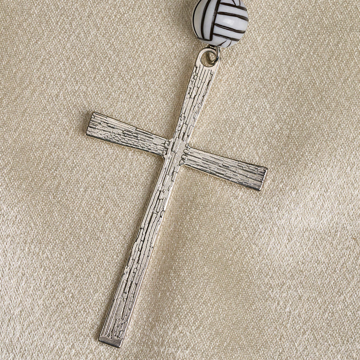 Christianartworkshop Victory in Christ Volleyball-Gebetskranz mit Gitarrenanhänger: Eine Melodie des Gebets - image 8