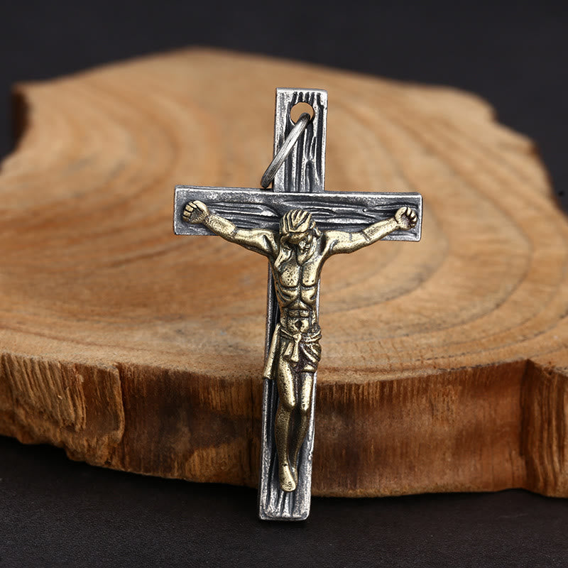 Christianartworkshop Klassische Halskette mit Kruzifix aus Sterlingsilber: Ein Symbol des Glaubens für die tägliche spirituelle Verbindung - 925er Sterlingsilber - image 0