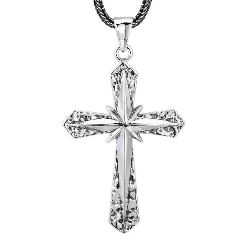 Christianartworkshop Klassische Halskette aus poliertem Sterlingsilber mit Kreuz: Ein subtiles und doch heiliges Symbol der Hingabe - image 5