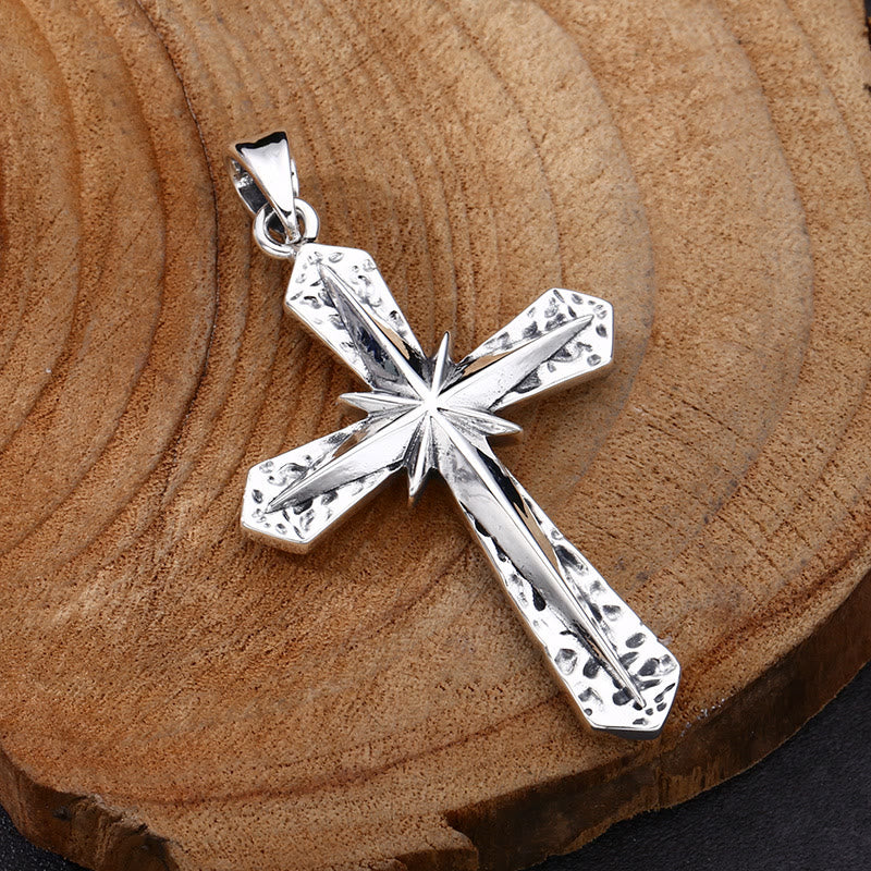 Christianartworkshop Klassische Halskette aus poliertem Sterlingsilber mit Kreuz: Ein subtiles und doch heiliges Symbol der Hingabe - image 2