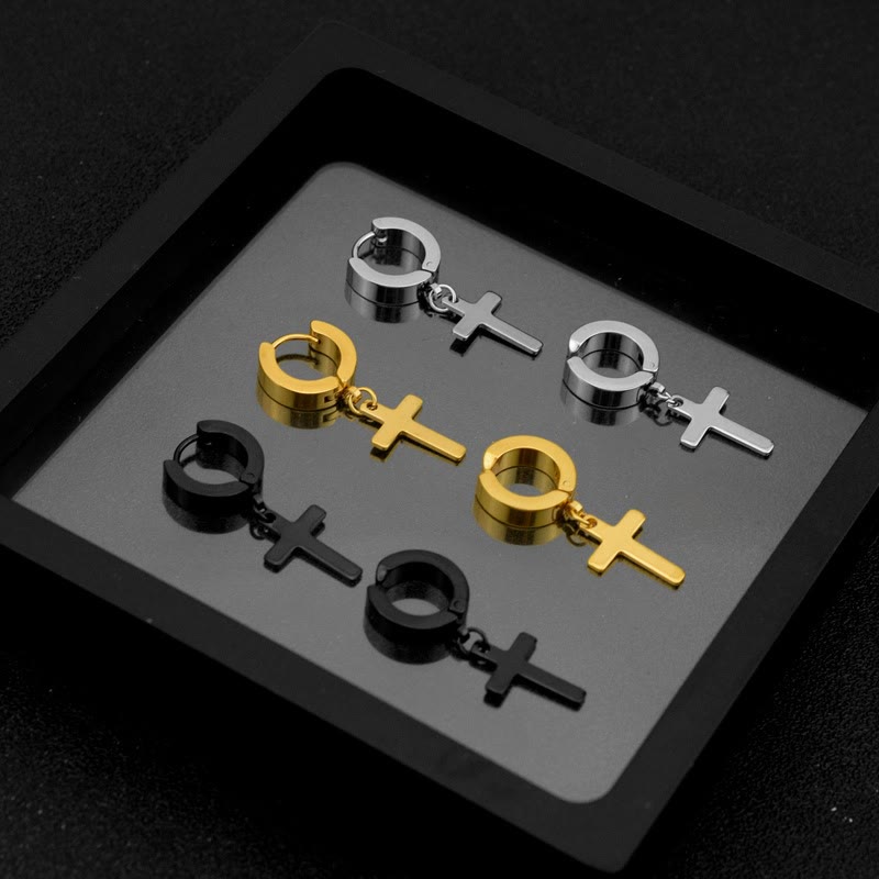 Christianartworkshop Trendige Kreuz-Ohrhänger: Cooler und stylischer Schmuck für jeden Tag - image 0