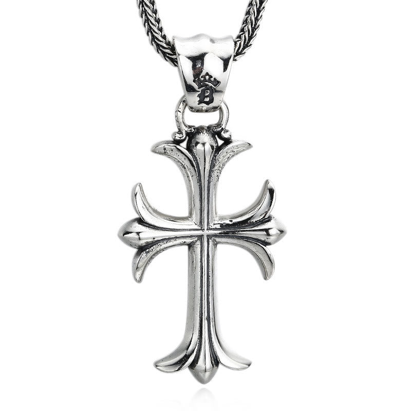 Christianartworkshop Klassischer Sterlingsilber-Kreuz-Charm-Anhänger: Ein zeitloses Accessoire für treue Verzierung - image 4