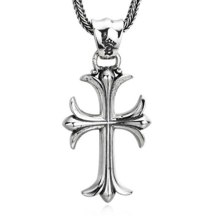 Christianartworkshop Klassischer Sterlingsilber-Kreuz-Charm-Anhänger: Ein zeitloses Accessoire für treue Verzierung - image 4