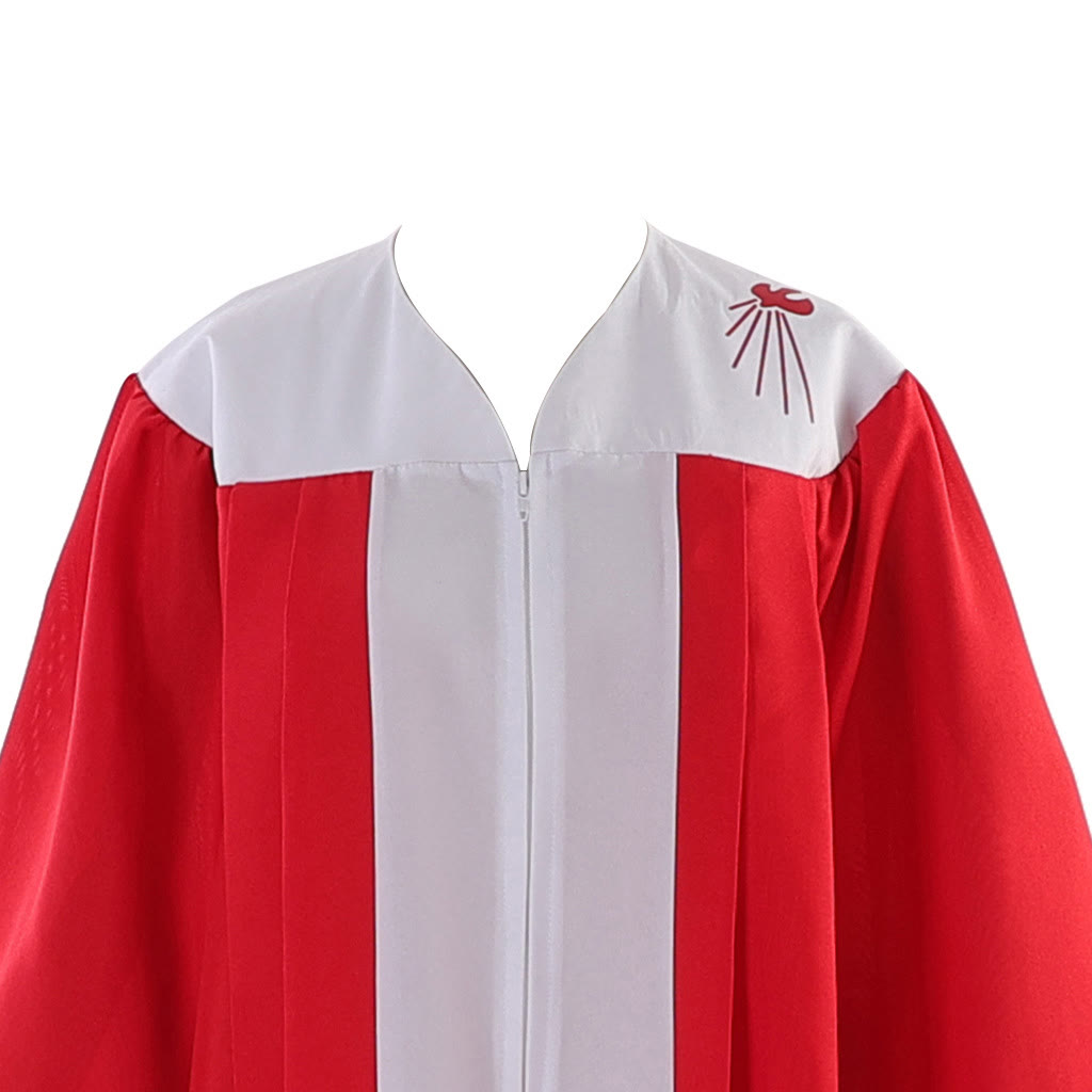 Christianartworkshop Elegante rote Priesterrobe mit Taube des Heiligen Geistes: Diene mit Glauben und Licht - image 7
