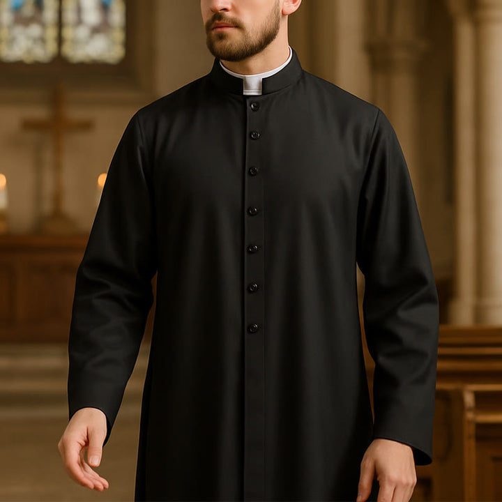 Elegante dreifarbige liturgische Priestergewänder von Christianartworkshop mit Taillenband und Kreuz - image 13