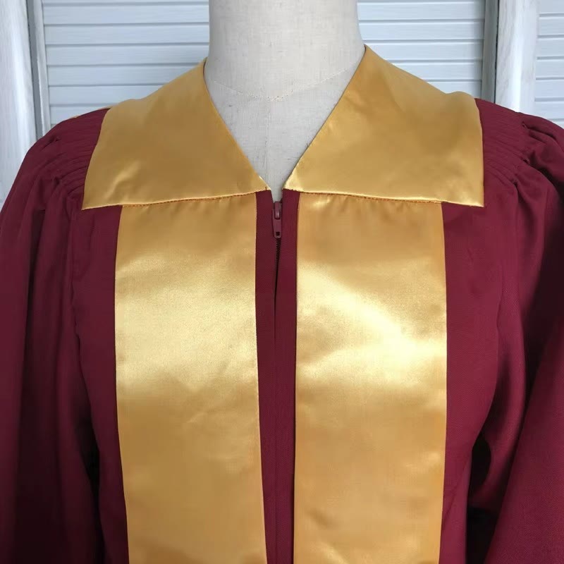 Christianartworkshop Klassische, vielseitige 4-farbige Priesterrobe mit goldenem V-Kragen-Design - image 8