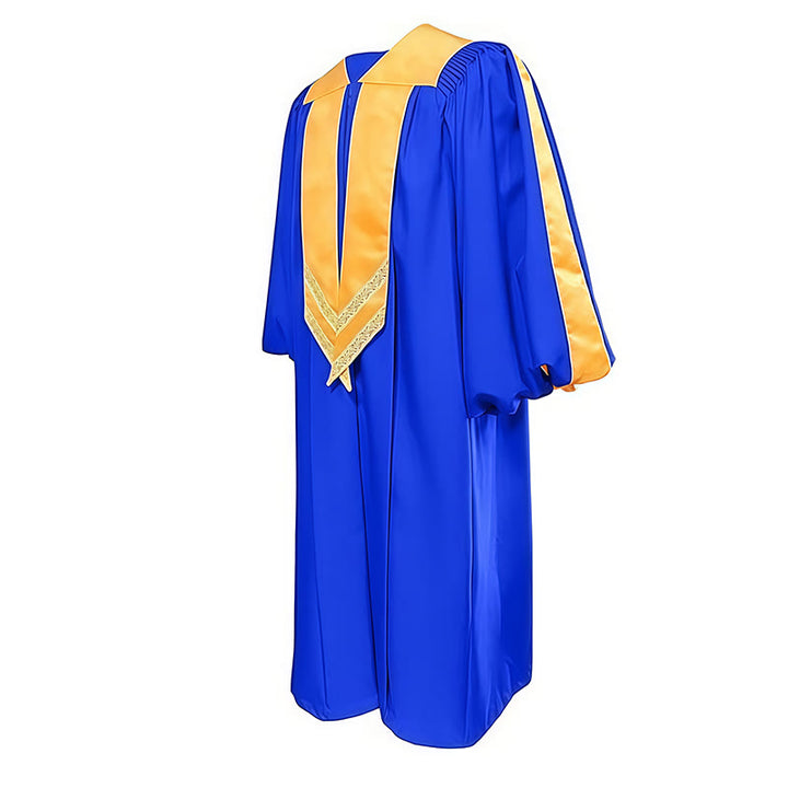 Christianartworkshop Klassische, vielseitige 4-farbige Priesterrobe mit goldenem V-Kragen-Design - image 4