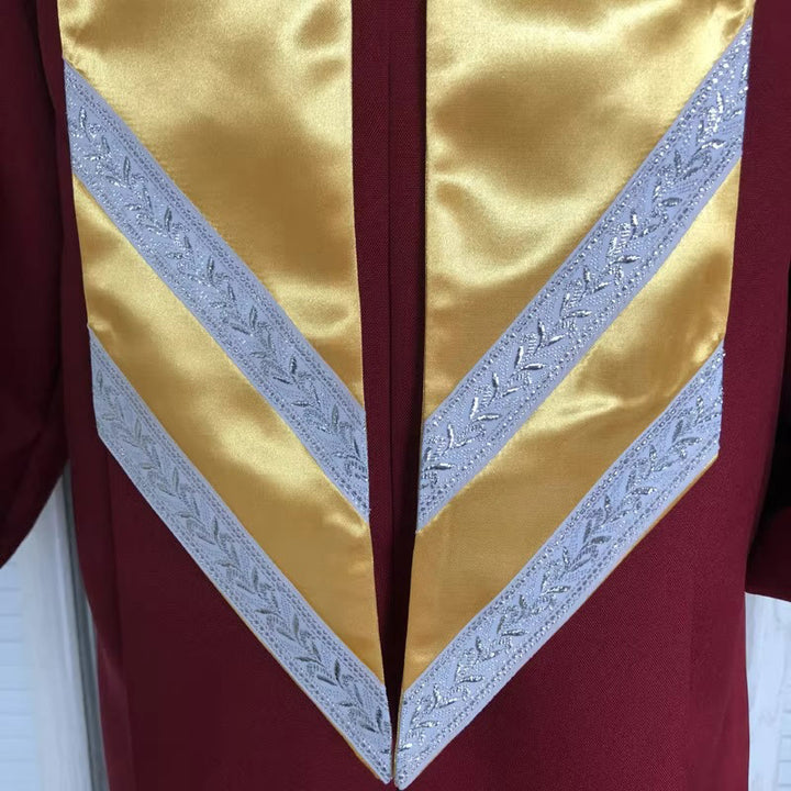 Christianartworkshop Klassische, vielseitige 4-farbige Priesterrobe mit goldenem V-Kragen-Design - image 9