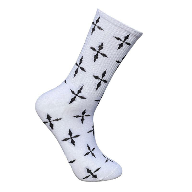 Christianartworkshop Mehrfarbige Unisex-Socken mit Kreuzmuster: Walk Daily in Divine Guidance - Weiß - 10 Paare - image 5