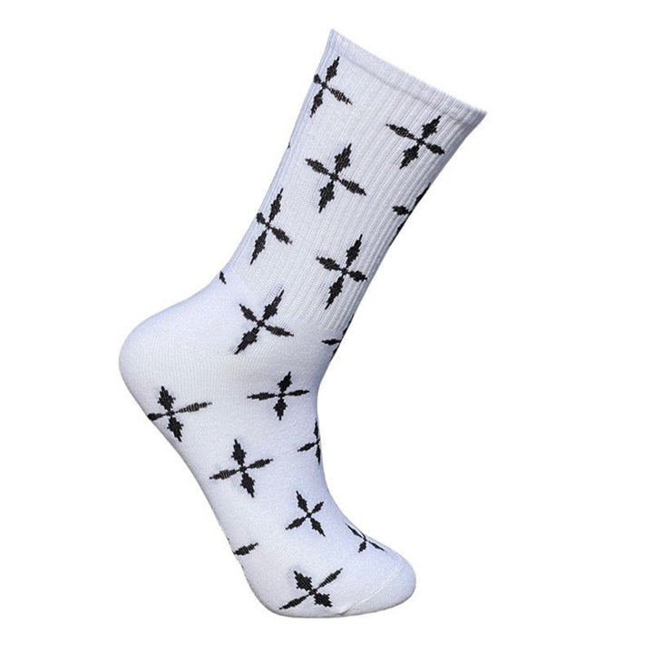 Christianartworkshop Mehrfarbige Unisex-Socken mit Kreuzmuster: Walk Daily in Divine Guidance - Weiß - 10 Paare - image 5