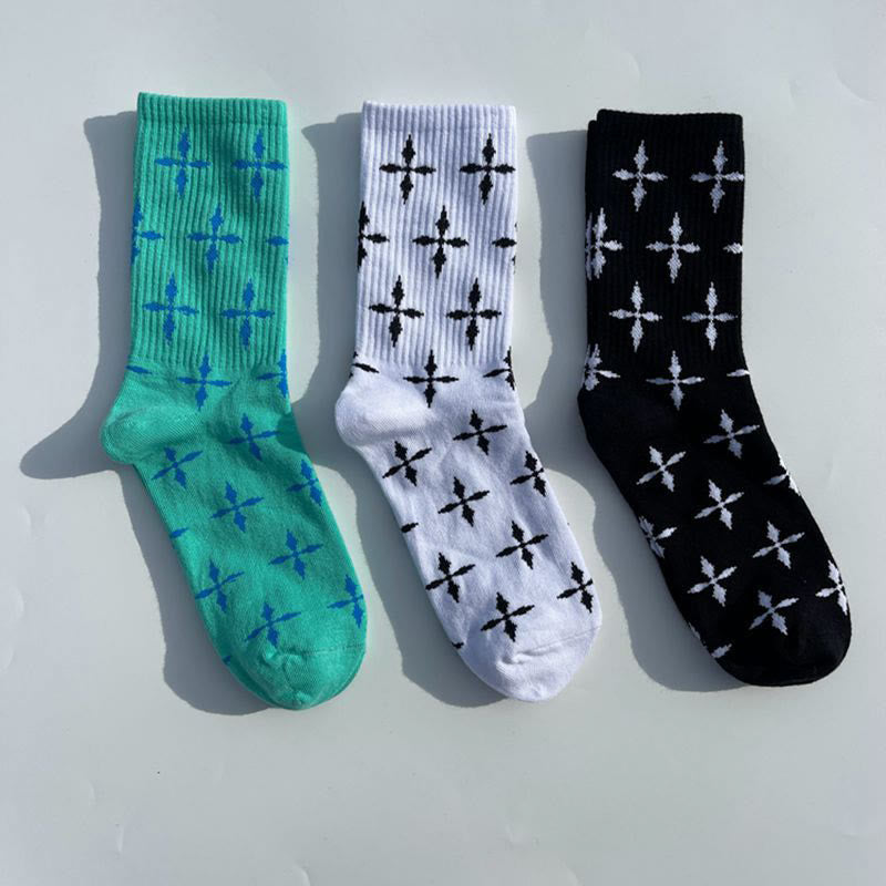 Christianartworkshop Mehrfarbige Unisex-Socken mit Kreuzmuster: Walk Daily in Divine Guidance - image 2