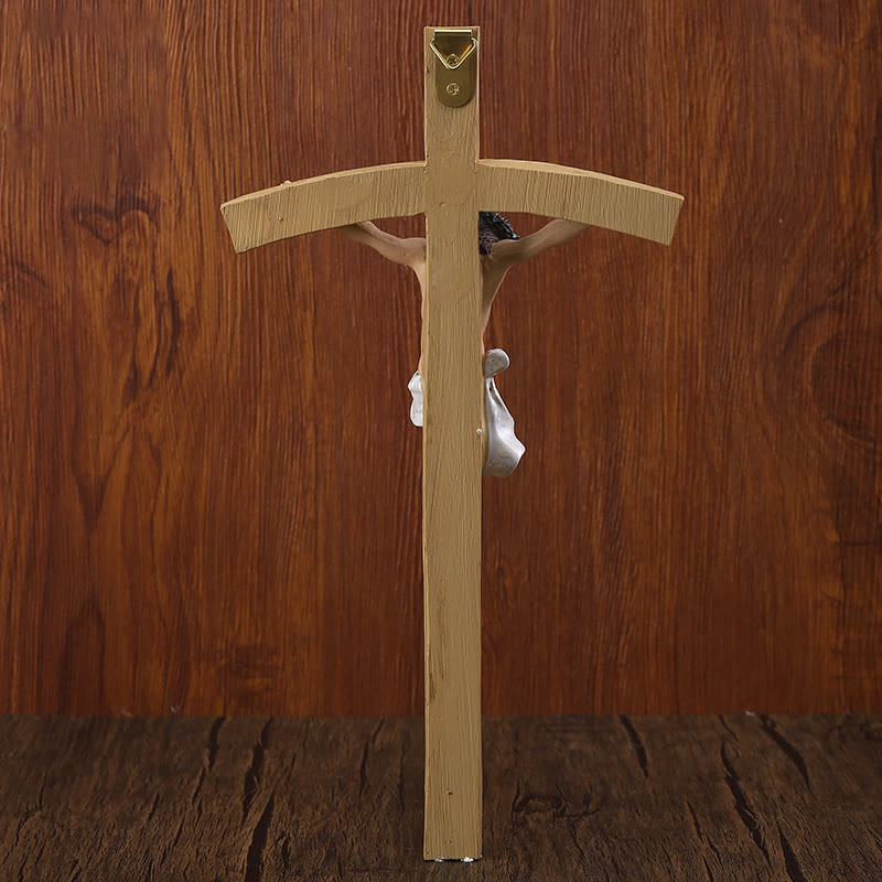 Christianartworkshop Detaillierte Jesusfigur auf hellem Harzkruzifix: Heiliges Dekor - image 3