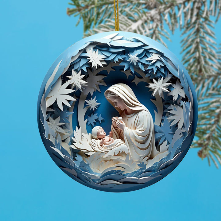 Christianartworkshop Skulpturaler Stil, Krippe, Weihnachtsdekoration zum Aufhängen, B - image 3
