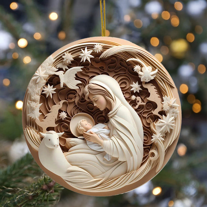 Christianartworkshop Skulpturaler Stil, Krippe, Weihnachtsdekoration zum Aufhängen, D - image 1