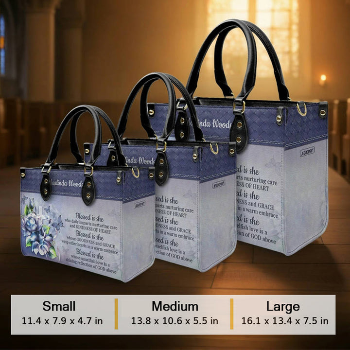 Christianartworkshop Lederhandtasche mit Jesus-Motiv „Glaube über Angst“: Tragen Sie Mut und Christus mit sich - image 5