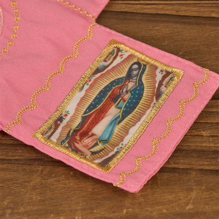Christianartworkshop 4-farbig bestickter Stofftaschenschrein mit silbernem Kreuz (im Lieferumfang enthalten) - image 19