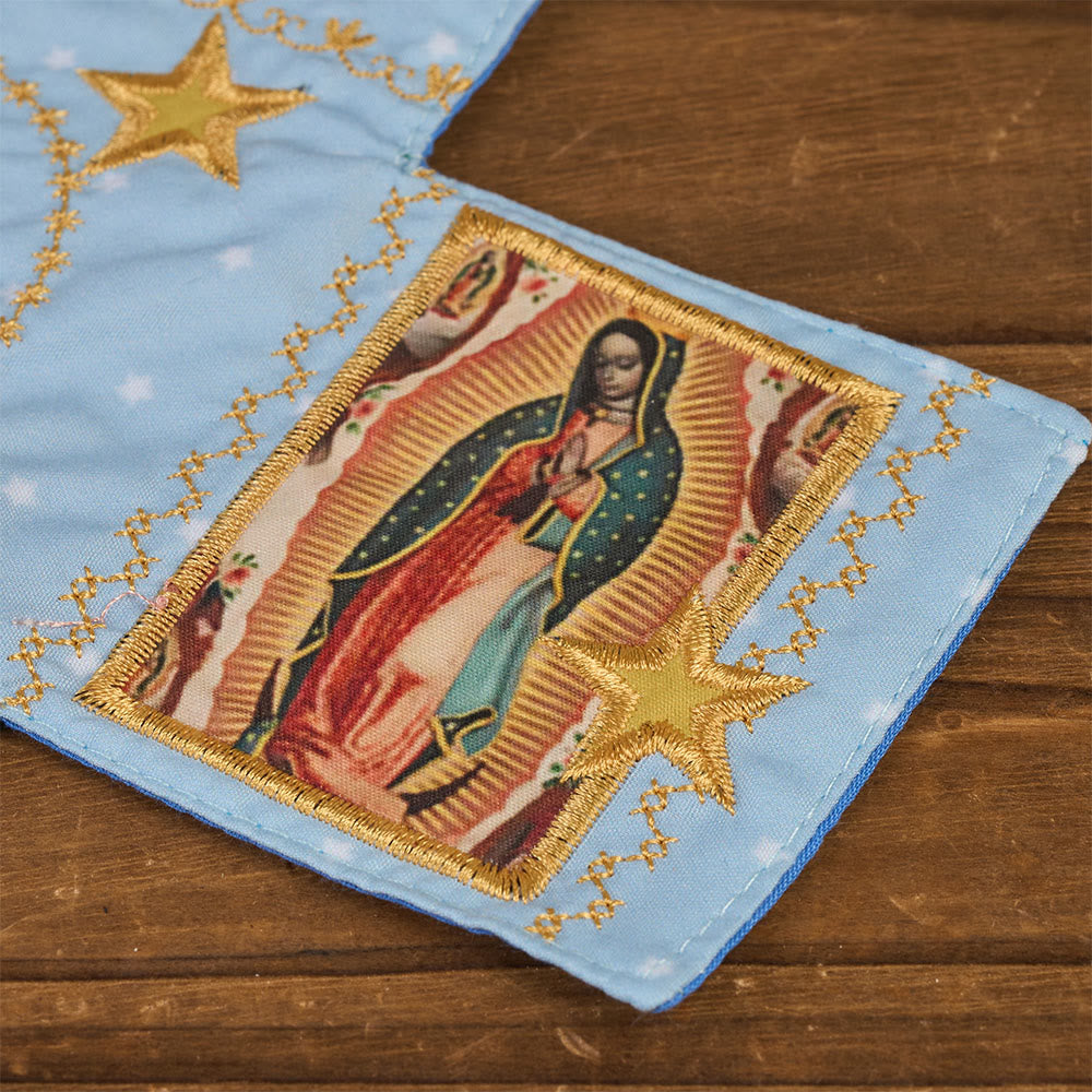 Christianartworkshop 4-farbig bestickter Stofftaschenschrein mit silbernem Kreuz (im Lieferumfang enthalten) - image 28