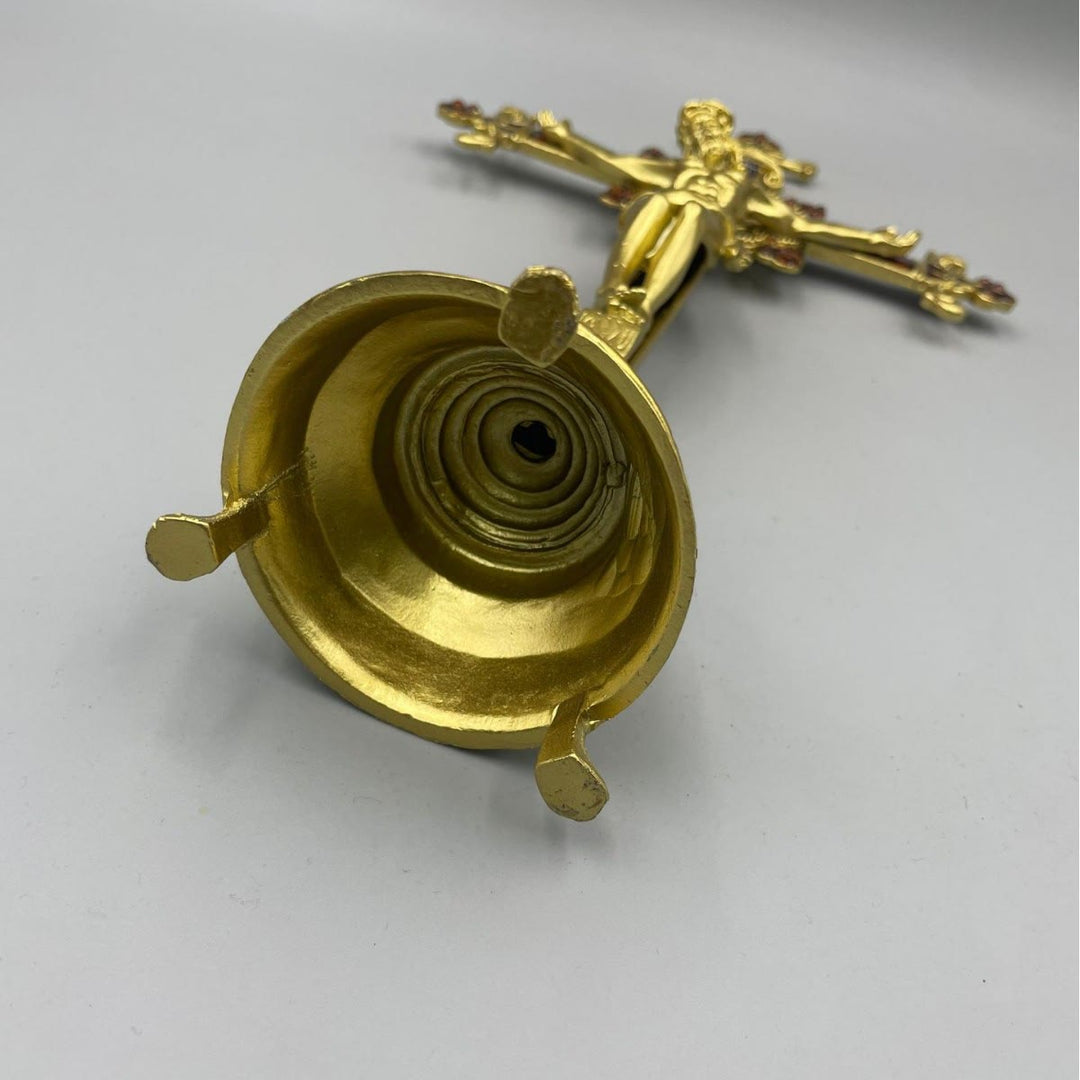 Christianartworkshop Kruzifix-Tischdeko mit INRI-Inschrift und kunstvoller Handwerkskunst - image 3