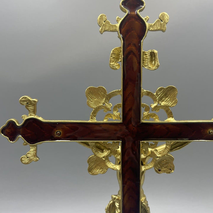 Christianartworkshop Kruzifix-Tischdeko mit INRI-Inschrift und kunstvoller Handwerkskunst - image 2