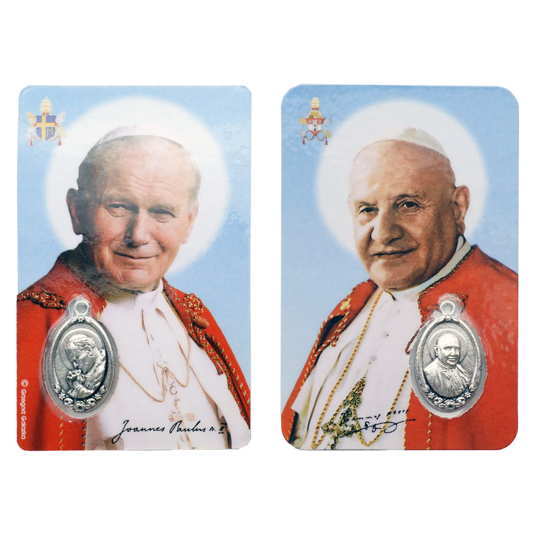 Christianartworkshop Premium Cardstock doppelseitige Heiligenkarten mit Kruzifix und Medaille - L - image 12