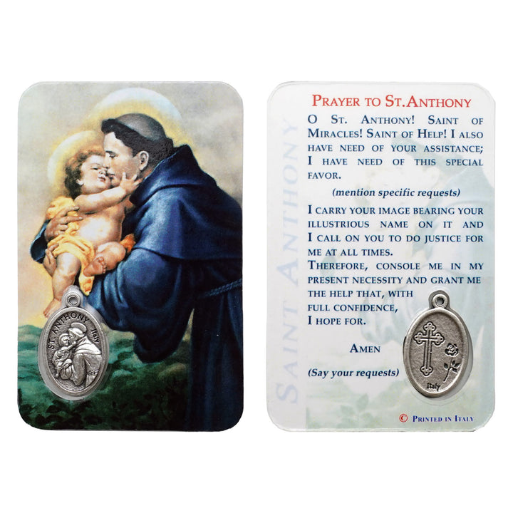 Christianartworkshop Premium Cardstock doppelseitige Heiligenkarten mit Kruzifix und Medaille - T - image 20