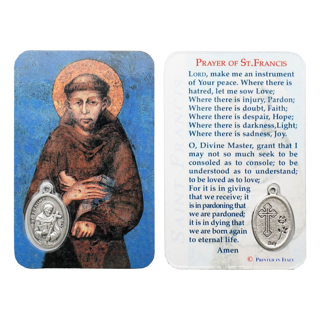 Christianartworkshop Premium Cardstock doppelseitige Heiligenkarten mit Kruzifix und Medaille - S - image 19