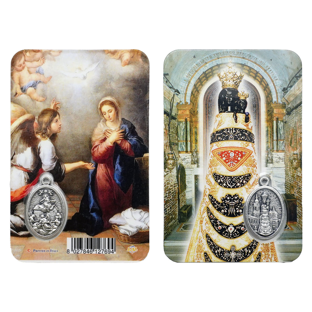 Christianartworkshop Premium Cardstock doppelseitige Heiligenkarten mit Kruzifix und Medaille - O - image 15