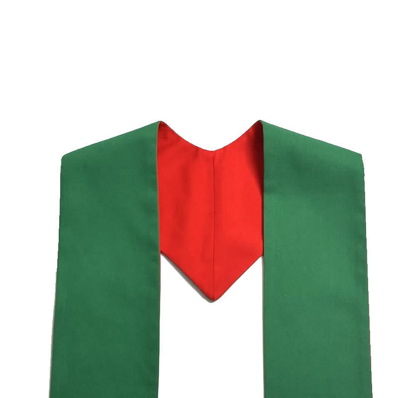 Wendestola für Geistliche von Christianartworkshop in Rot und Grün mit Kreuz und IHS-Monogramm - image 3