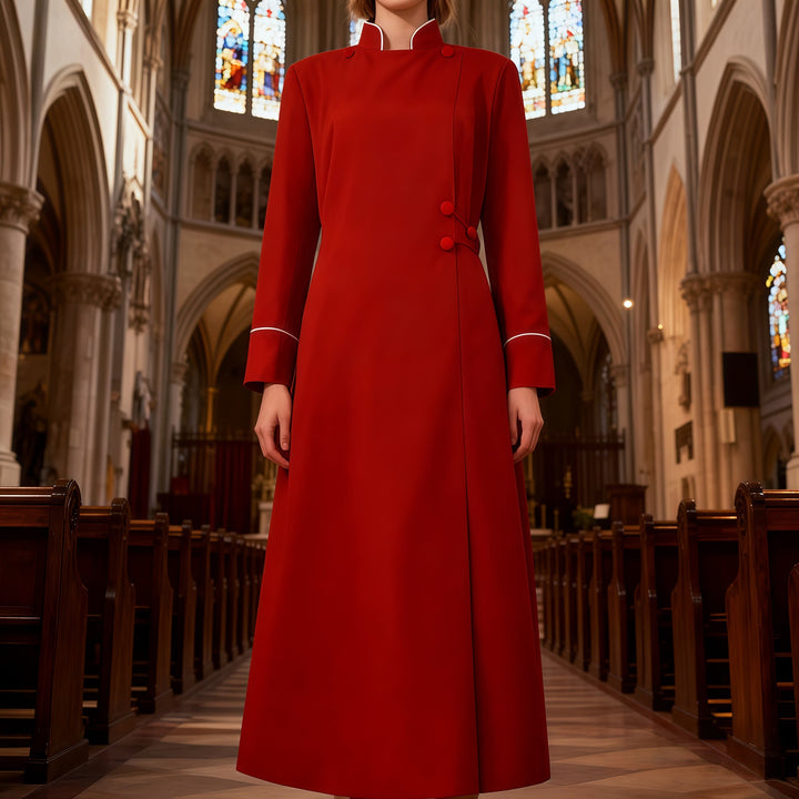 Christianartworkshop Formelle Priesterrobe: 5 Farben im langen Roben-Design - image 1