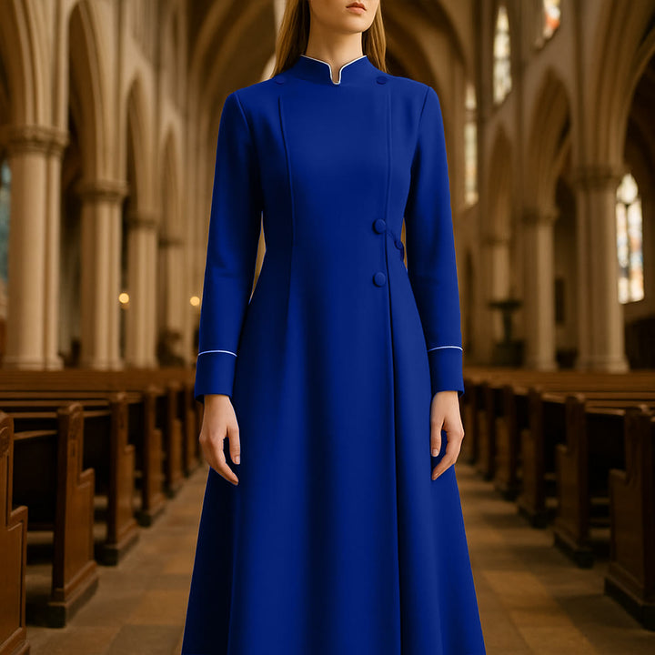 Christianartworkshop Formelle Priesterrobe: 5 Farben im langen Roben-Design - image 2