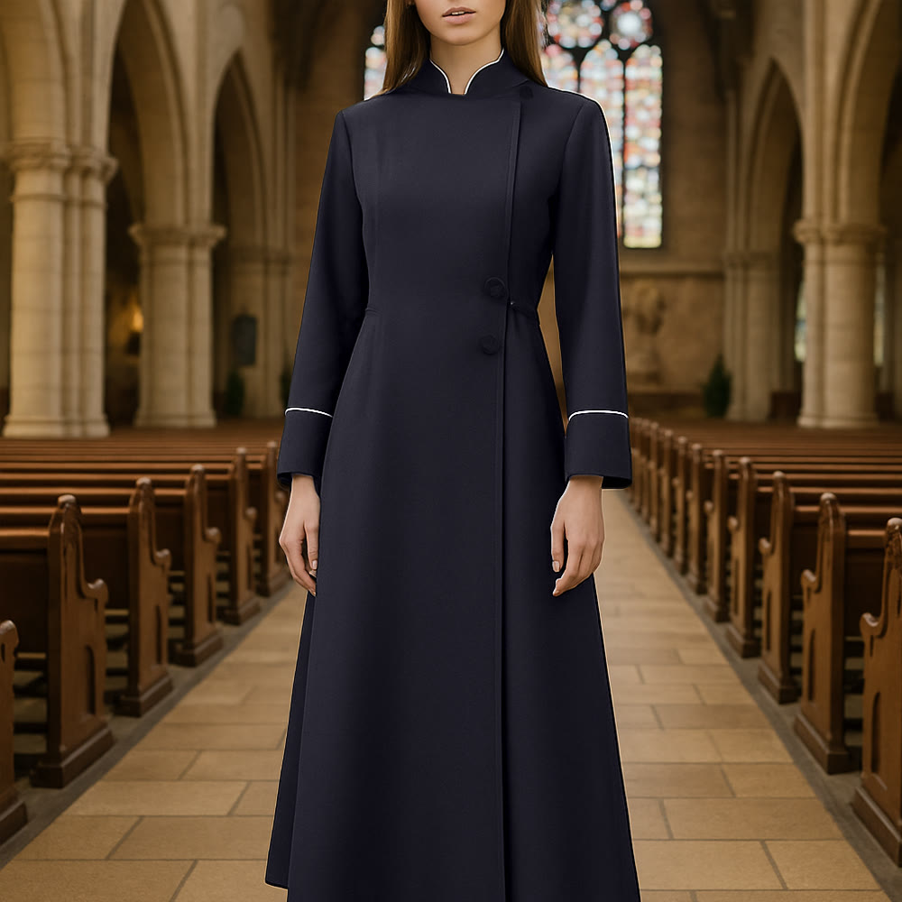 Christianartworkshop Formelle Priesterrobe: 5 Farben im langen Roben-Design - image 0