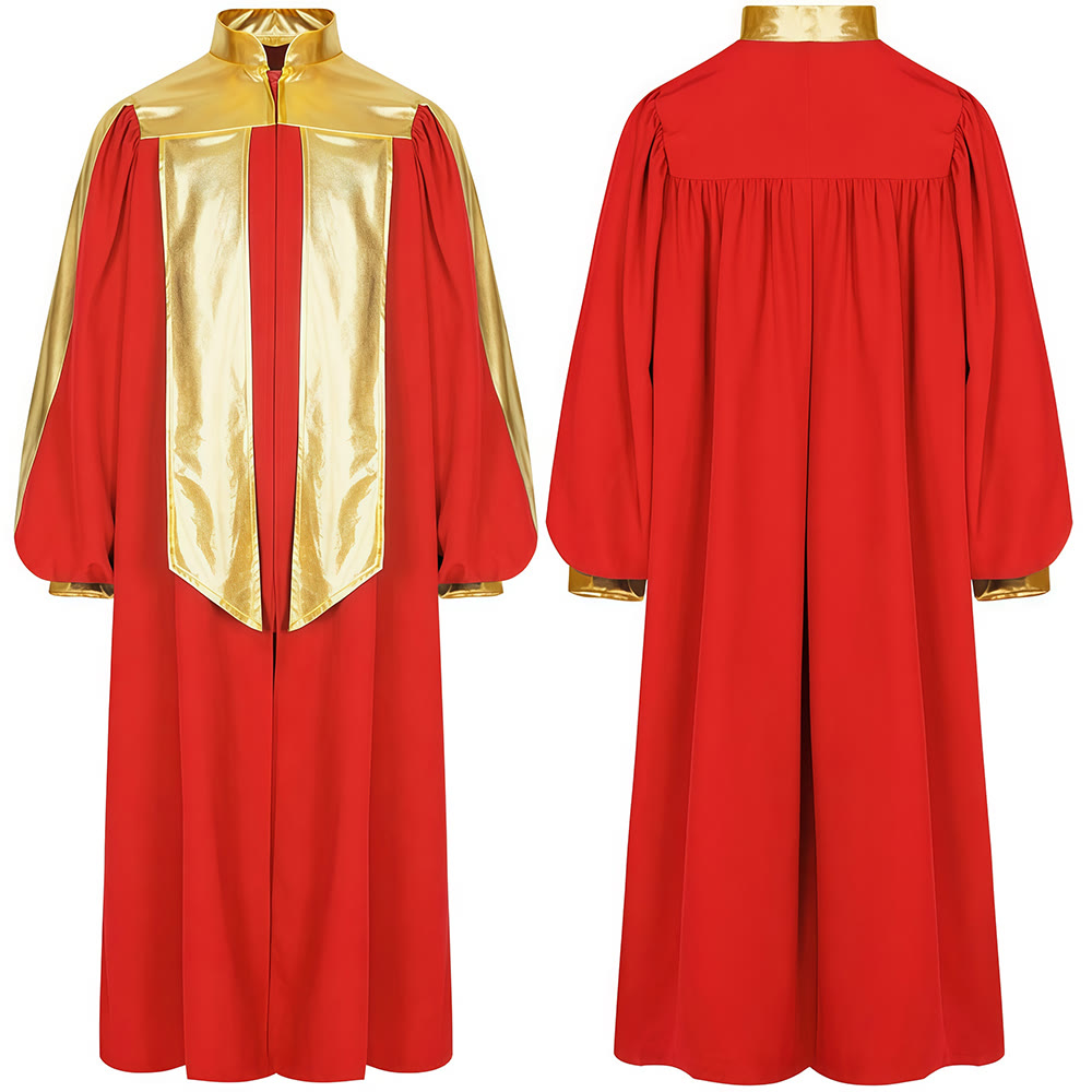 Christianartworkshop Goldverzierte Priesterrobe: 7 Farben für liturgische Eleganz - Rot - 2XL - image 3