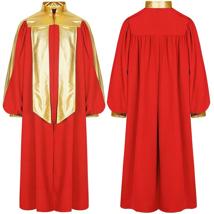 Christianartworkshop Goldverzierte Priesterrobe: 7 Farben für liturgische Eleganz - Rot - 2XL - image 3
