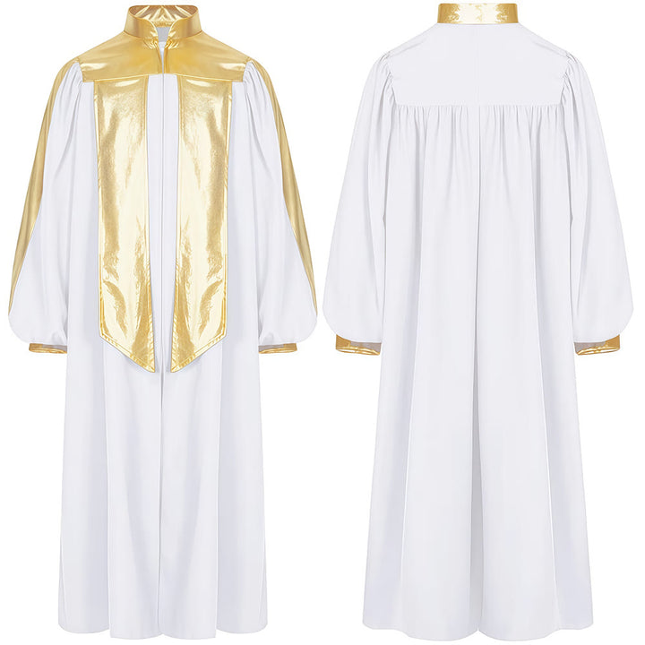 Christianartworkshop Goldverzierte Priesterrobe: 7 Farben für liturgische Eleganz - Weiß - 2XL - image 7