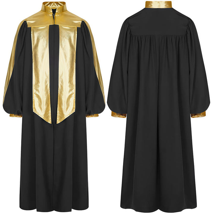 Christianartworkshop Goldverzierte Priesterrobe: 7 Farben für liturgische Eleganz - Schwarz - 2XL - image 9