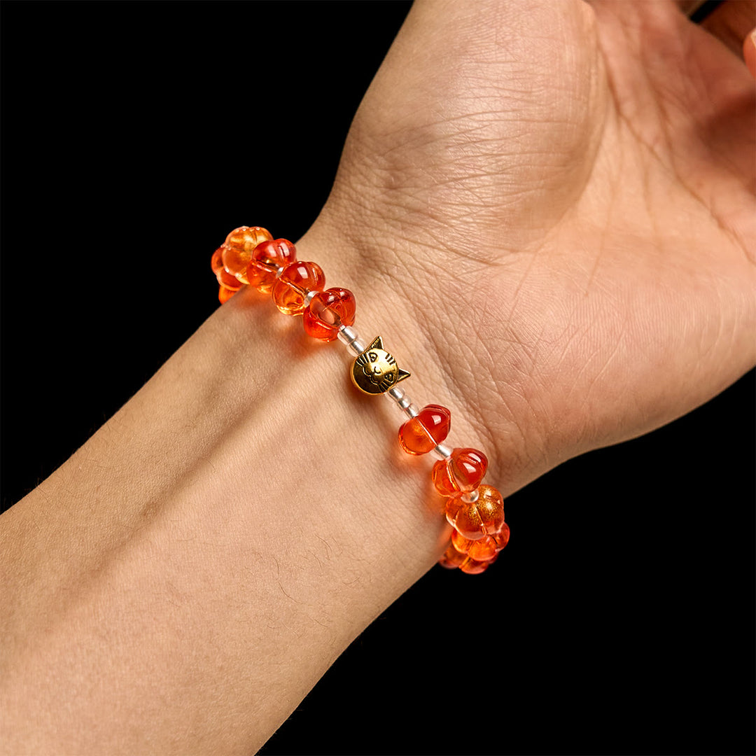 Christianartworkshop Kürbisförmiger Perlen-Rosenkranz, Armband - image 12