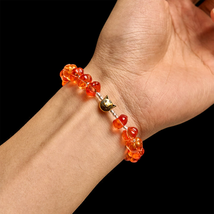 Christianartworkshop Kürbisförmiger Perlen-Rosenkranz, Armband - image 12